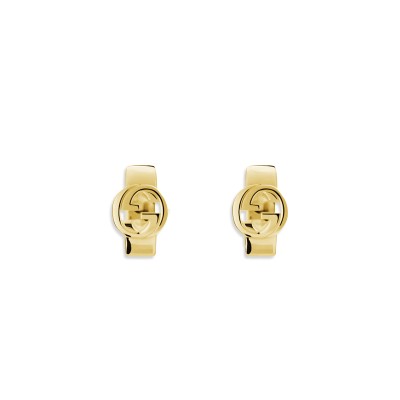 GUCCI INTERLOCKING HOOP EARRINGS ‎796346